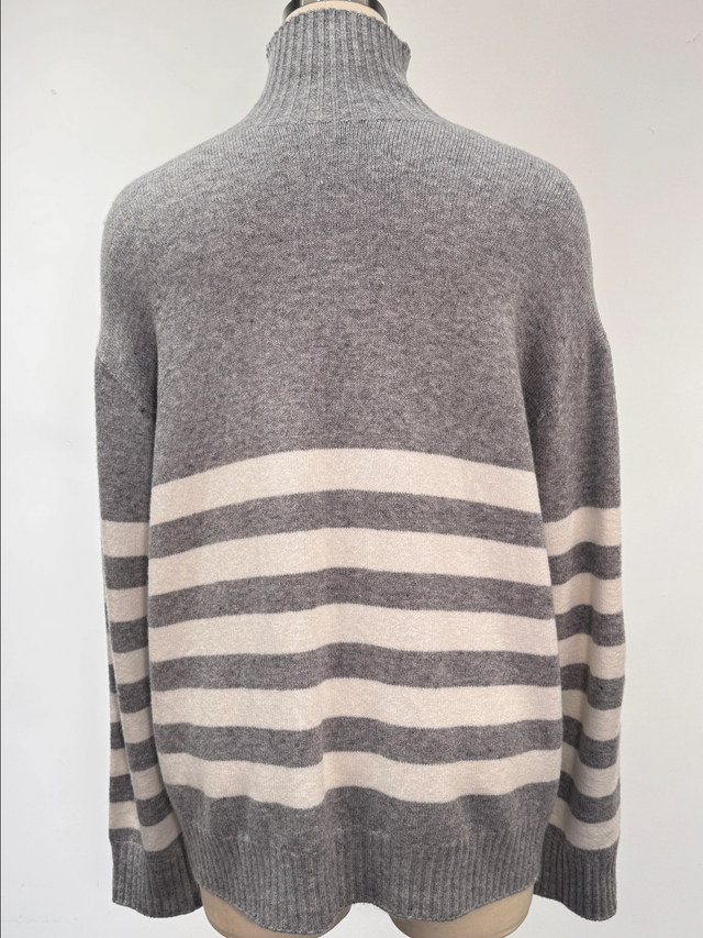 Pull ray&eacute; sans couture pour femme