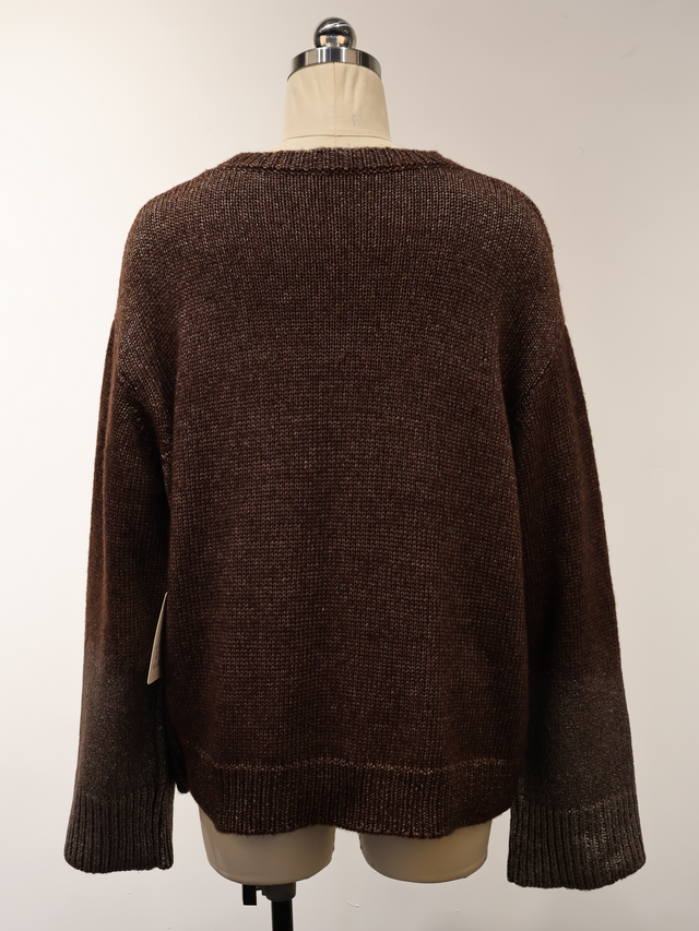 Damen-Pullover mit Rundhalsausschnitt