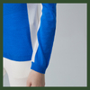 Jersey de mujer con cuello alto y 18GG Intarsia SIN COSTURAS LANA RWS 