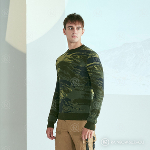 Jersey de jacquard de lana merino