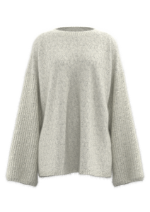 Pull &agrave; col rond et &eacute;paules tombantes pour femmes