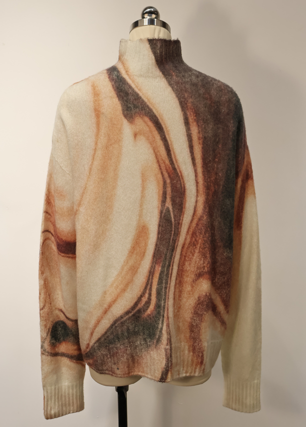 Damen-Pullover mit Stehkragen