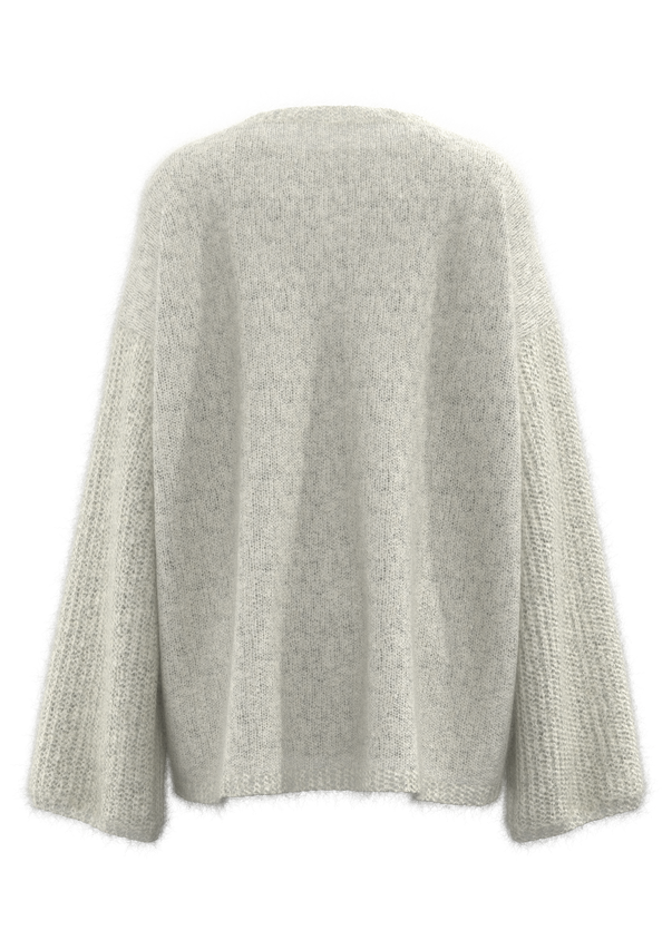 Pull &agrave; col rond et &eacute;paules tombantes pour femmes