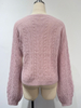 Pull sans couture en maille torsad&eacute;e