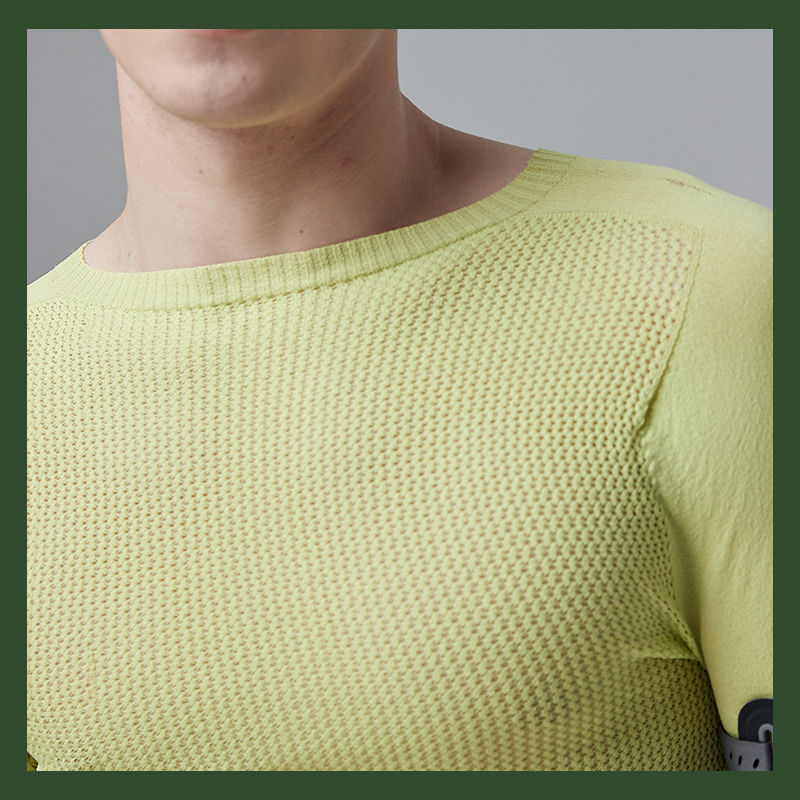 Jersey de hombre con cuello redondoTop RUNNING SOSTENIBLE