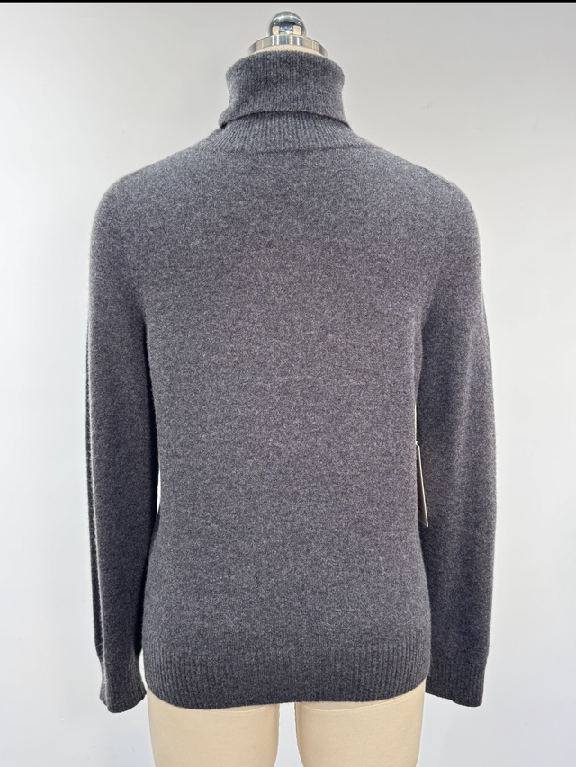 Pull &agrave; col roul&eacute; sans couture 100 % cachemire pour femme