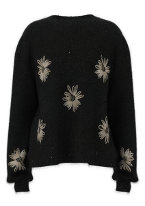  Pullove brod&eacute; au crochet &agrave; la main &agrave; col rond pour femme