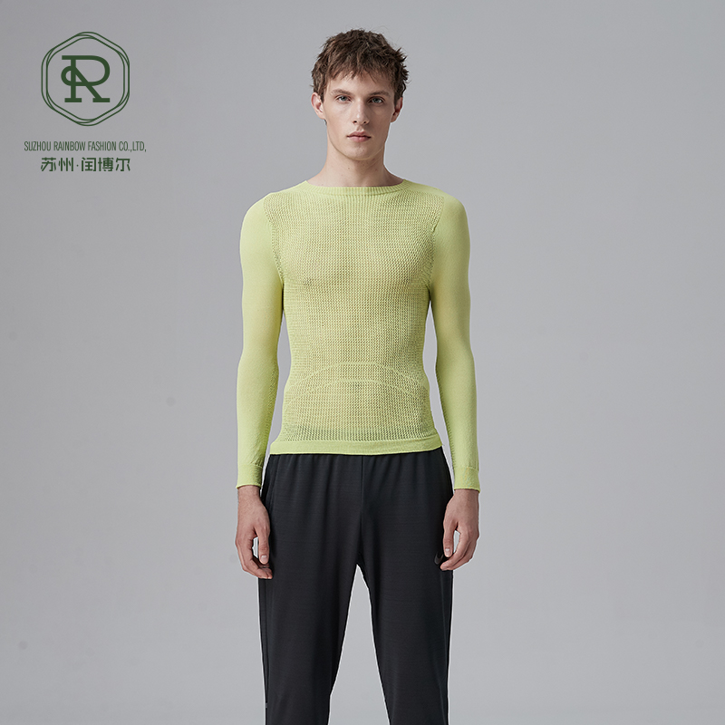 Jersey de hombre con cuello redondoTop RUNNING SOSTENIBLE