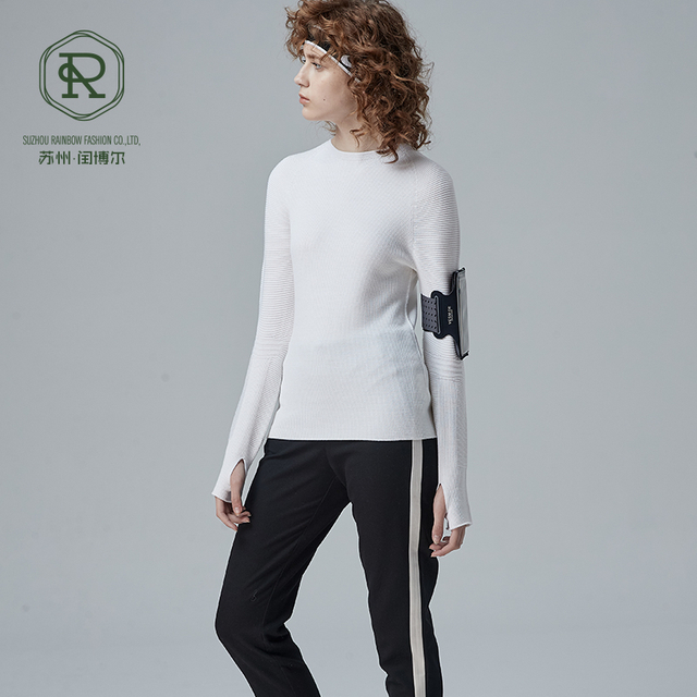 Jersey con cuello redondo para mujer, ropa deportiva con calefacci&oacute;n Thermolite