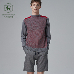 O-HALS-Jacquard-Pullover f&uuml;r Herren, RWS WOOL SEAMLESS Sportswear