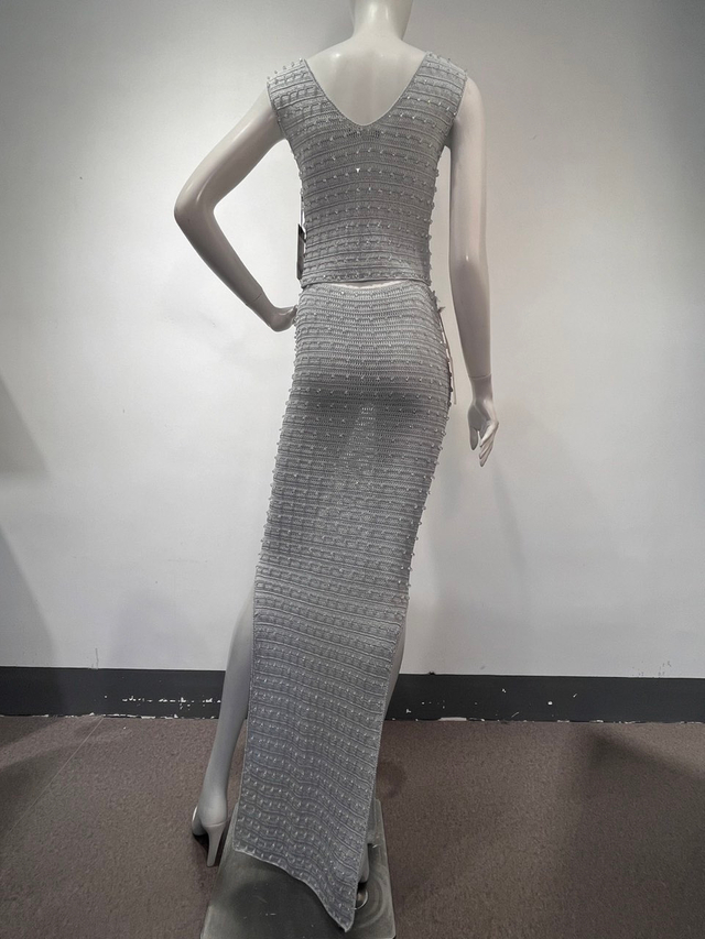 Gilet perl&eacute; crochet&eacute; &agrave; la main
