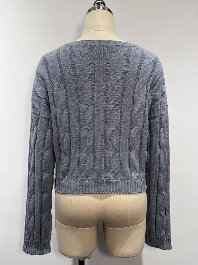 Nahtloser Damenpullover aus Baumwollmischung